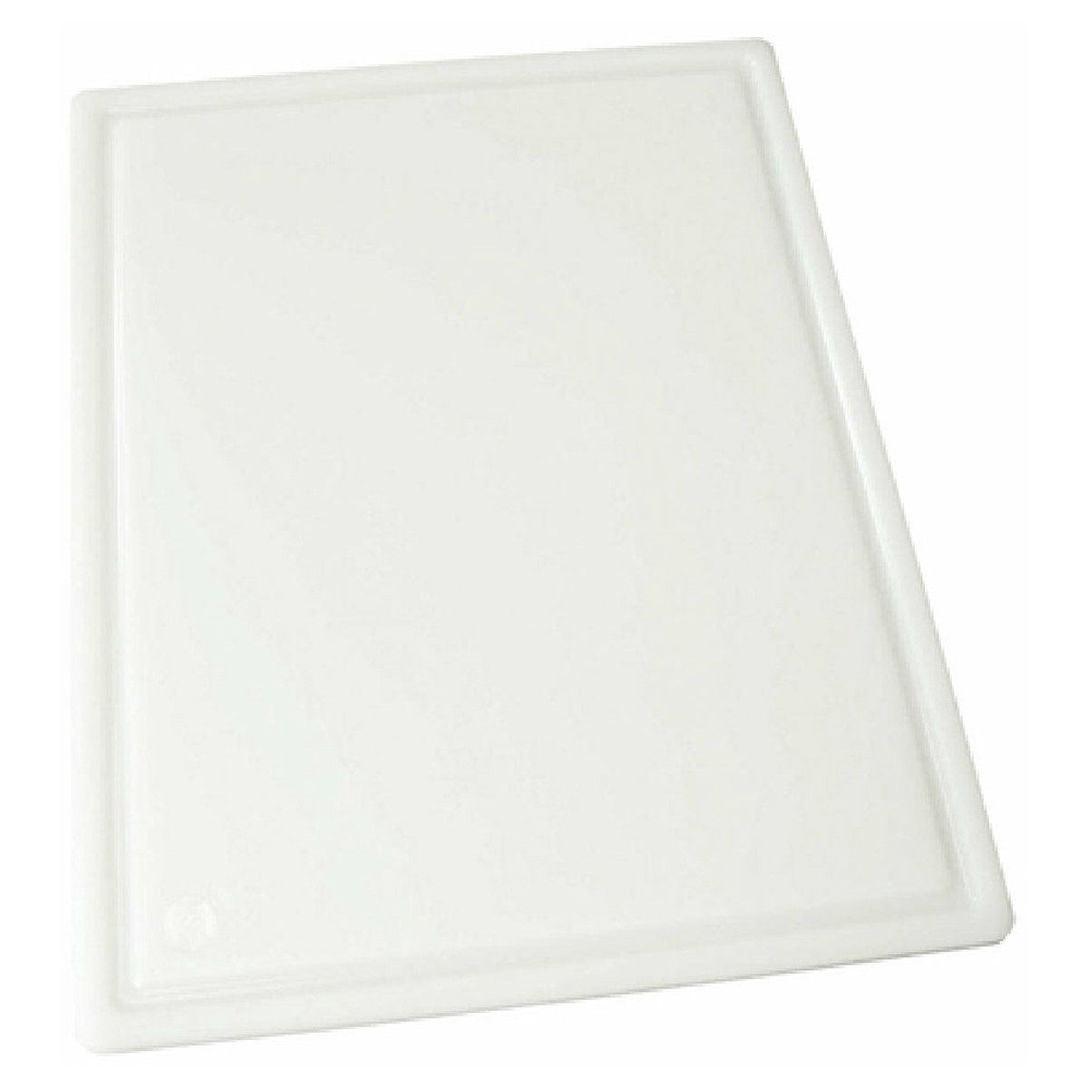 Winco CBI-1520 20 Inch Cutting Board Grooved BPA Free Plastic White