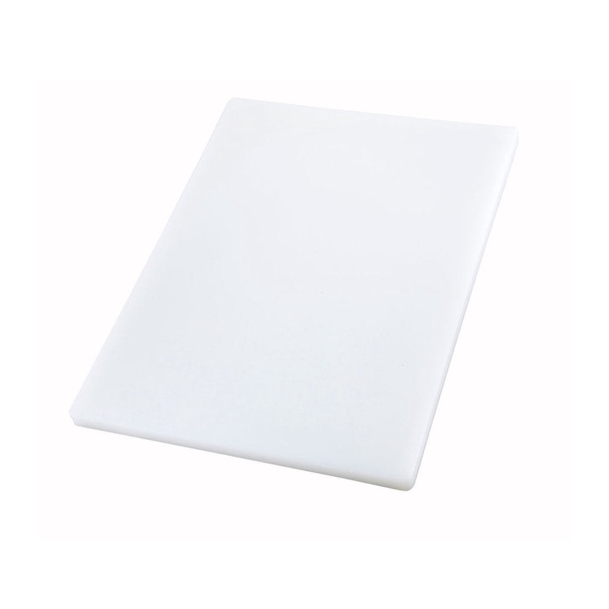Winco CBXH-1218 12" x 18" x 1" Rectangular Cutting Board - White