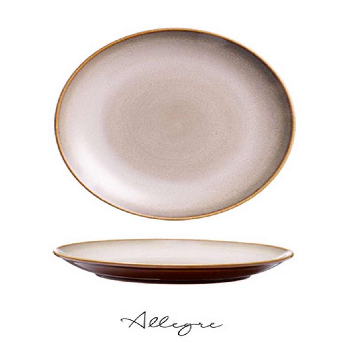 10.5 in. Dinner Plate/ Serving Plate for 2 to 3 Persons - Rustic Sama