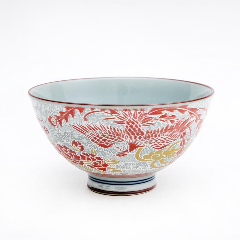 11.4cm Phoenix Porcelain Rice Bowl  M