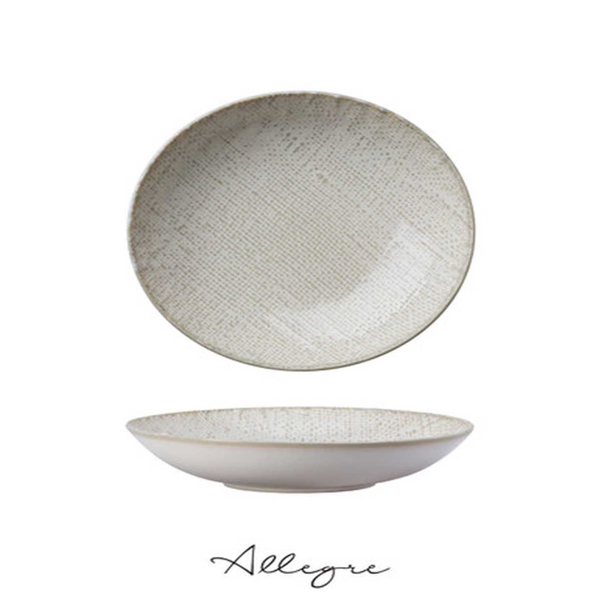 9 in. Serving Bowl for 3 to 4 Persons 706 ml - Knit Warm Beige