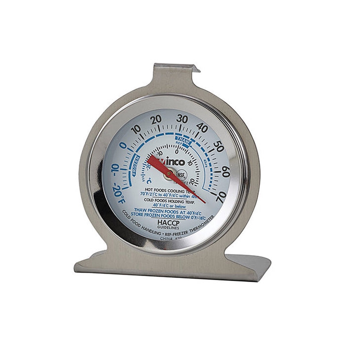 Winco 3 Diameter Refrigerator/Freezer Dial Thermometer - TMT-RF3