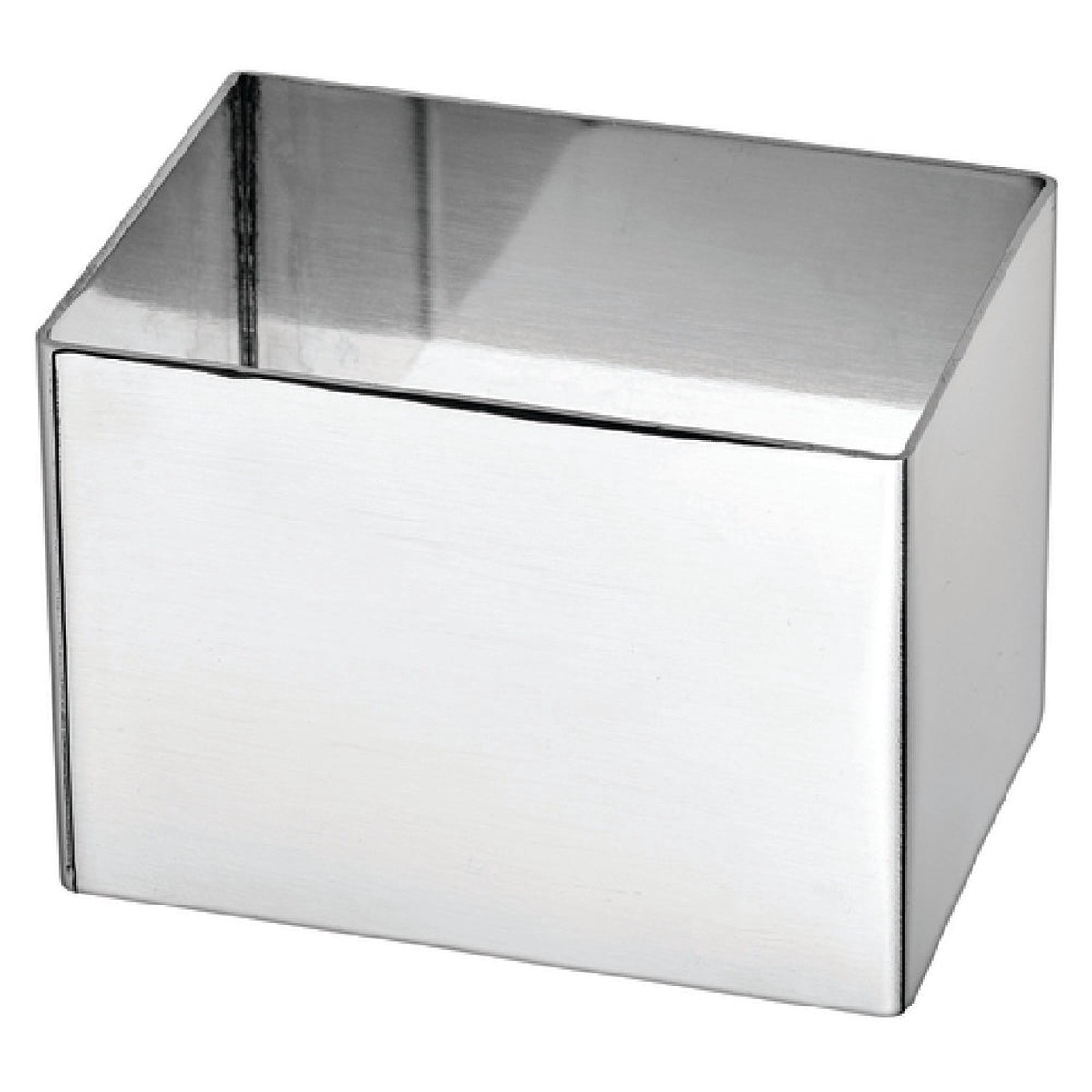 Winco SPM-211T 2-1/2 Inch Rectangular Pastry Mold Dishwasher Safe Stainless Steel Mirror Finish