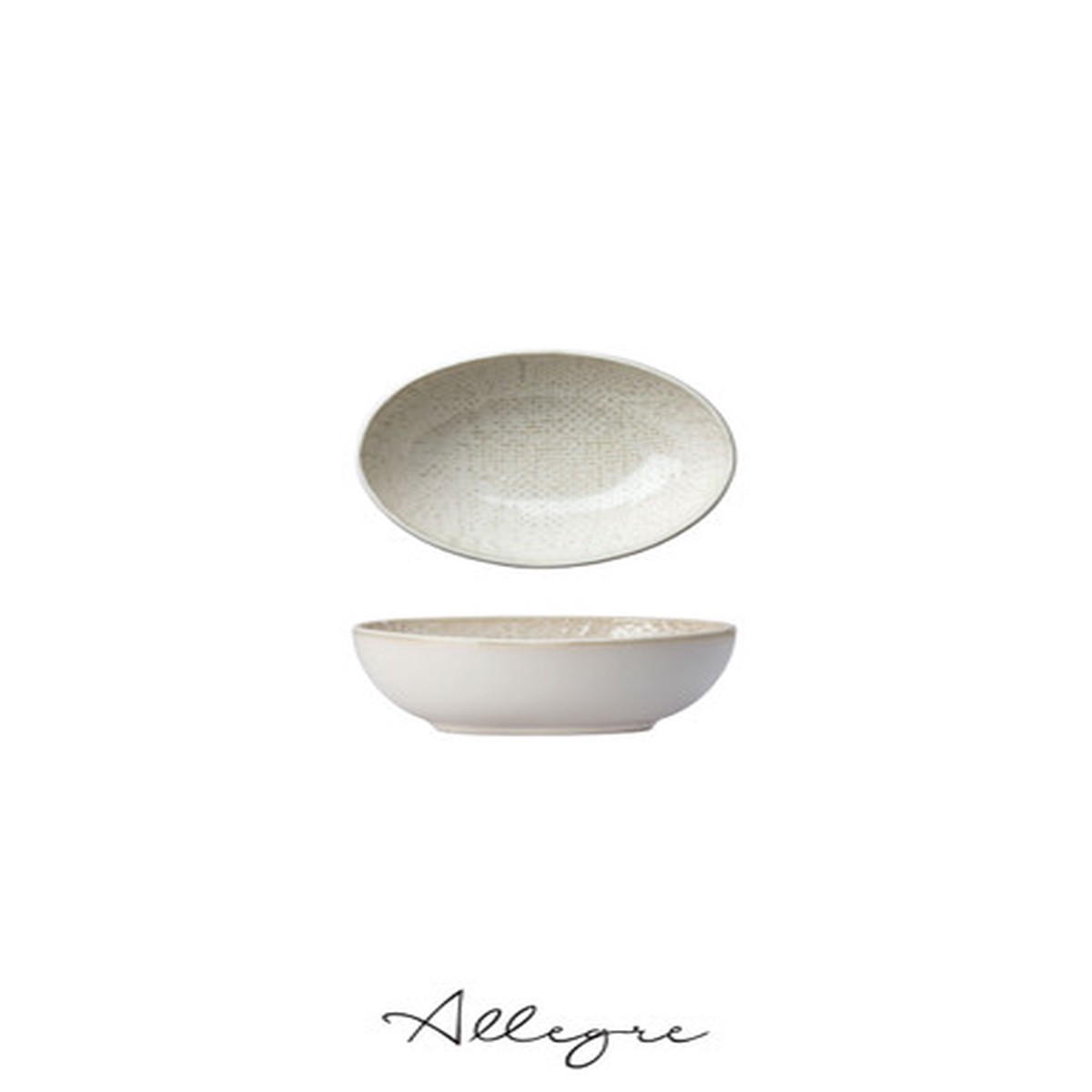 10.4 ml Oval Sauce, Butter, Dip Dish 4.25 in. - Knit Warm Beige