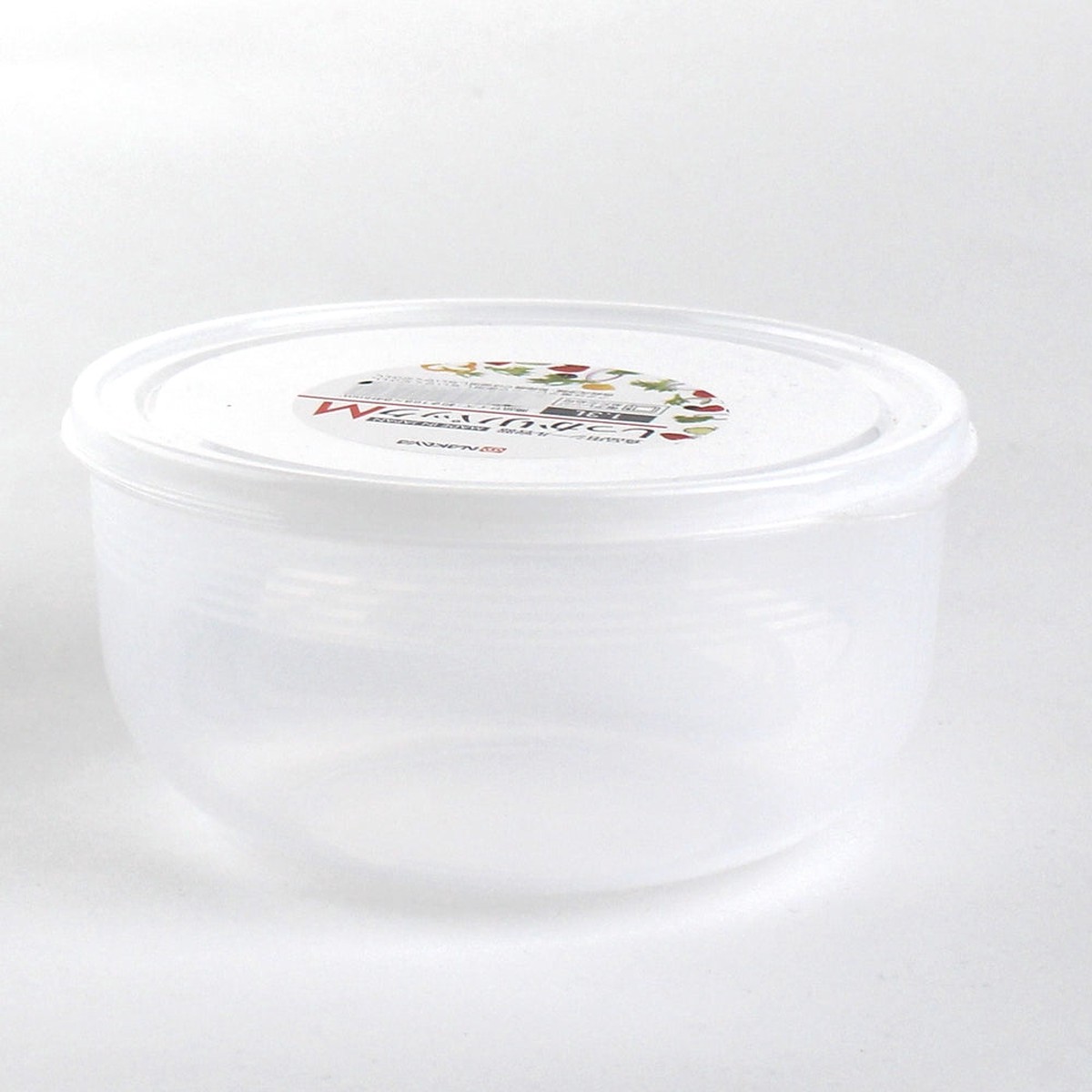 16.8cm Plastic Food Container (Microwavable/Round/CL/8.4x?16.8cm / 1.3L)