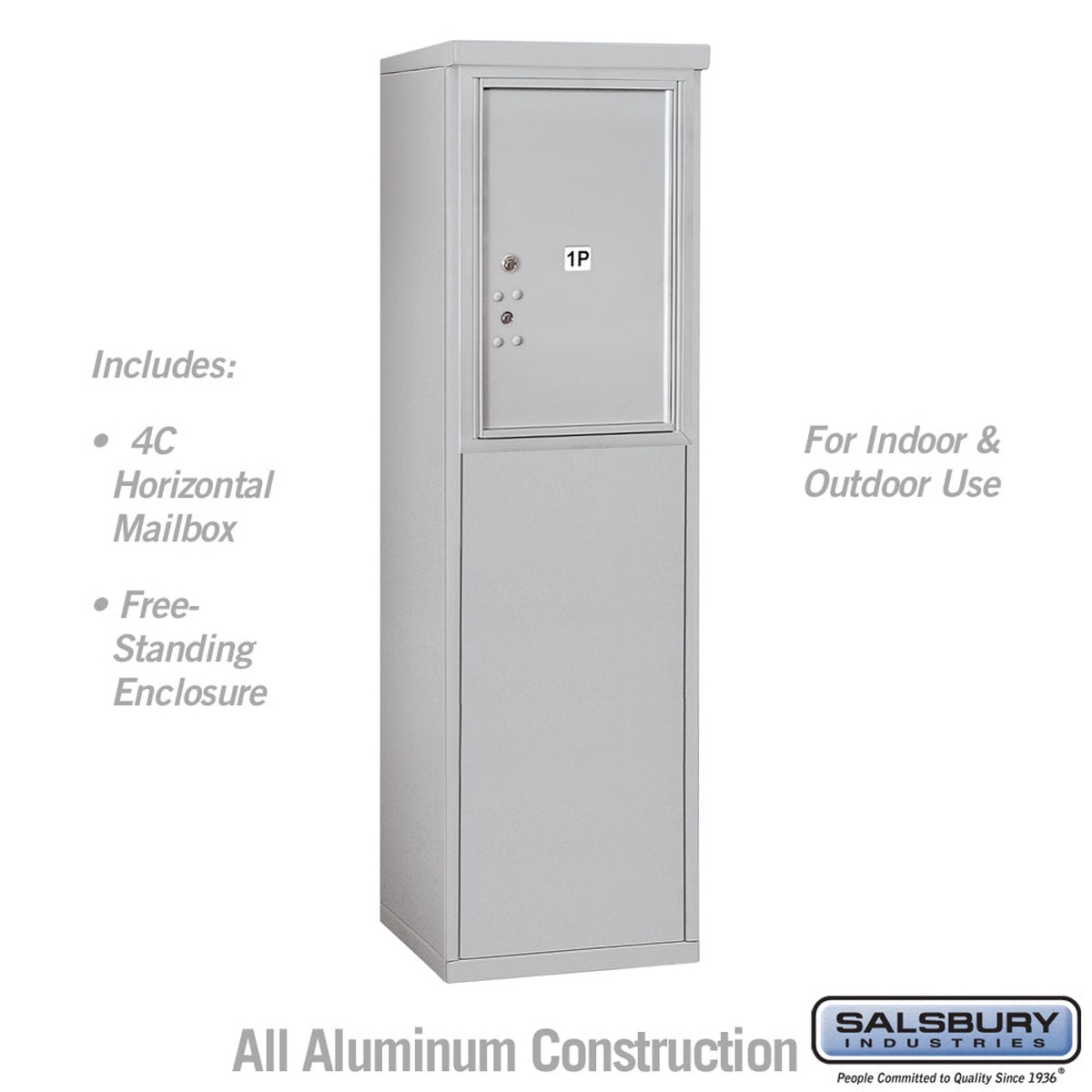 6 Door High Free-Standing 4C Horizontal Parcel Locker with USPS Access