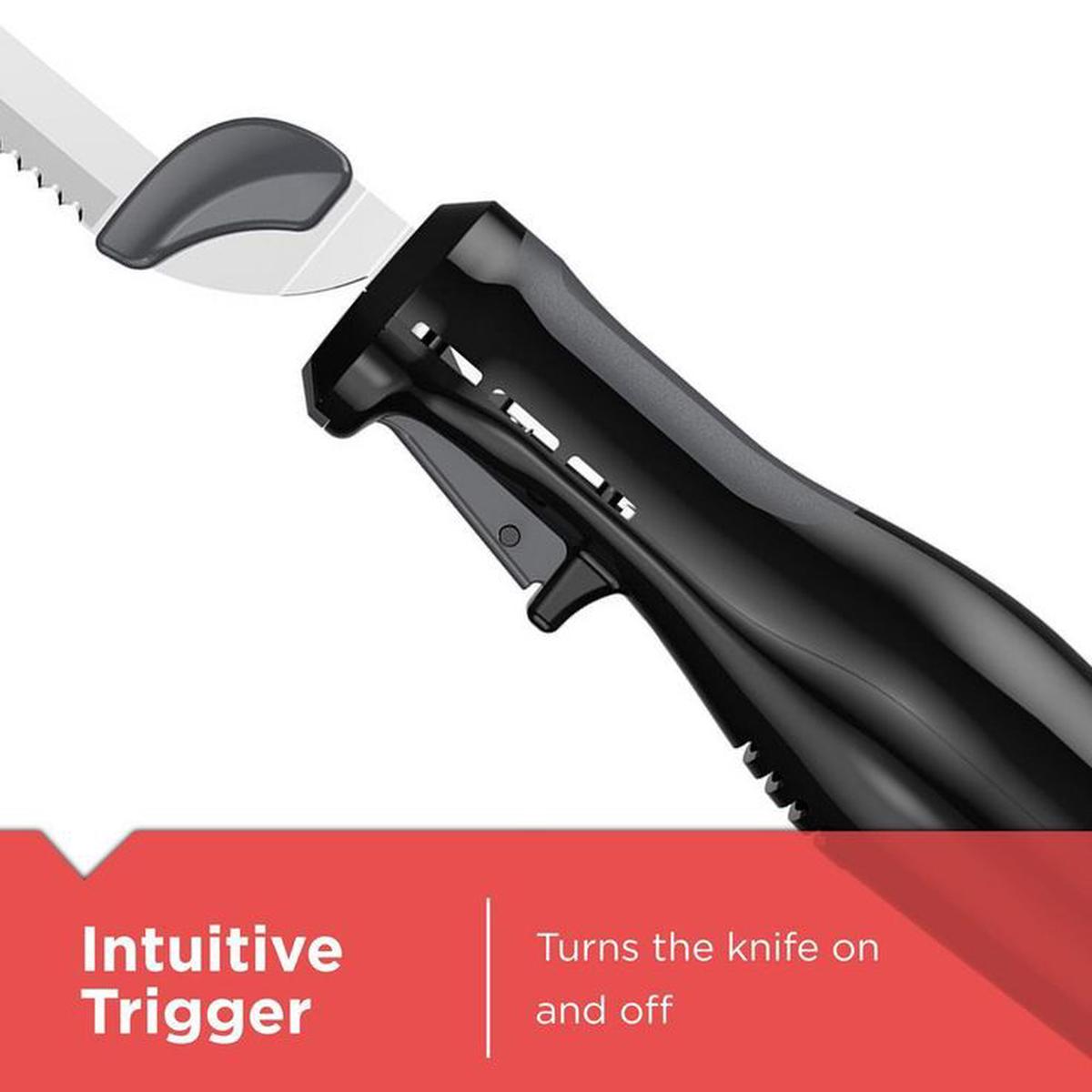 9 in. Comfort Grip Electric Knife in Black