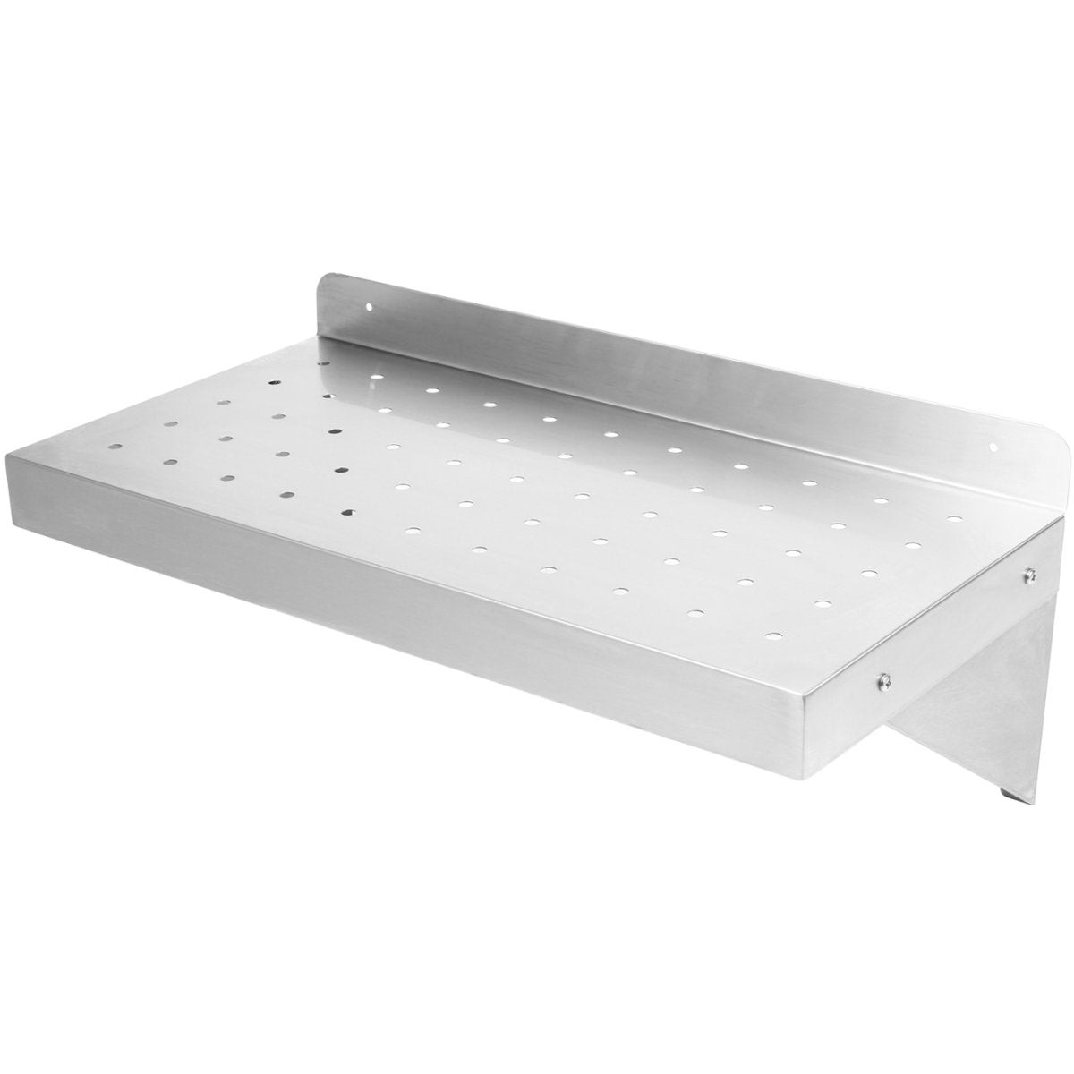 Wall Shelf Perforated 1 tier Stainless steel 2100x300x254mm | WSW30210P