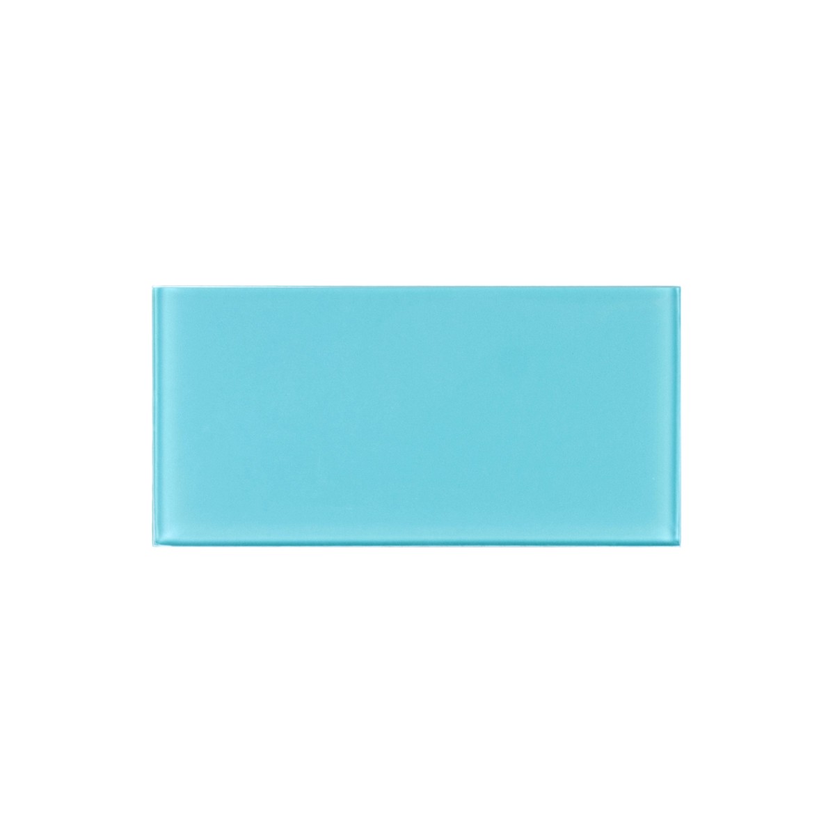 WS Tiles EZ-Tach Aqua Blue 3-in x 6-in Polished Glass Peel and stick Wall Tile