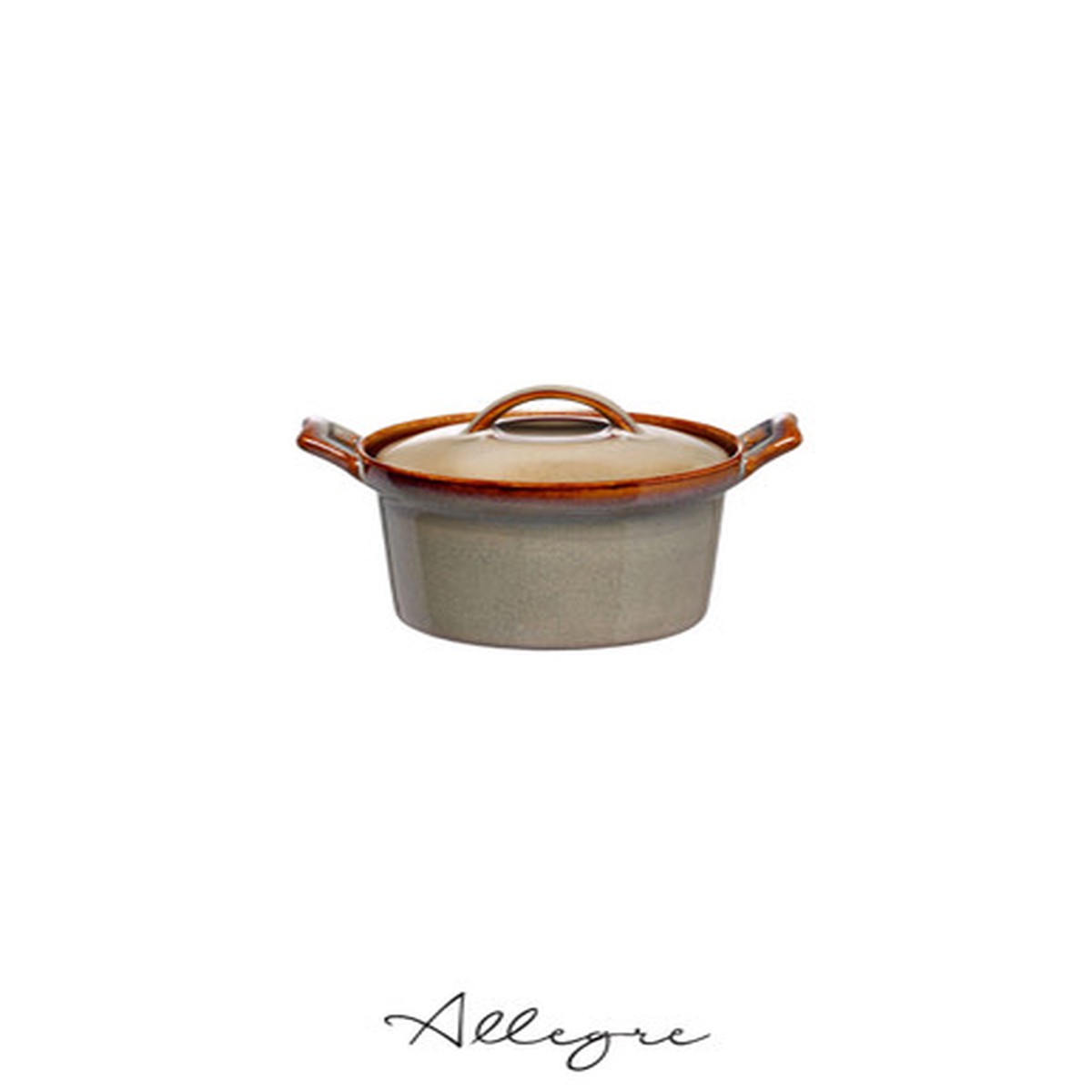 485 ml Deep Bake & Serve Dish with Lid 6.5 in. - Rustic Sama