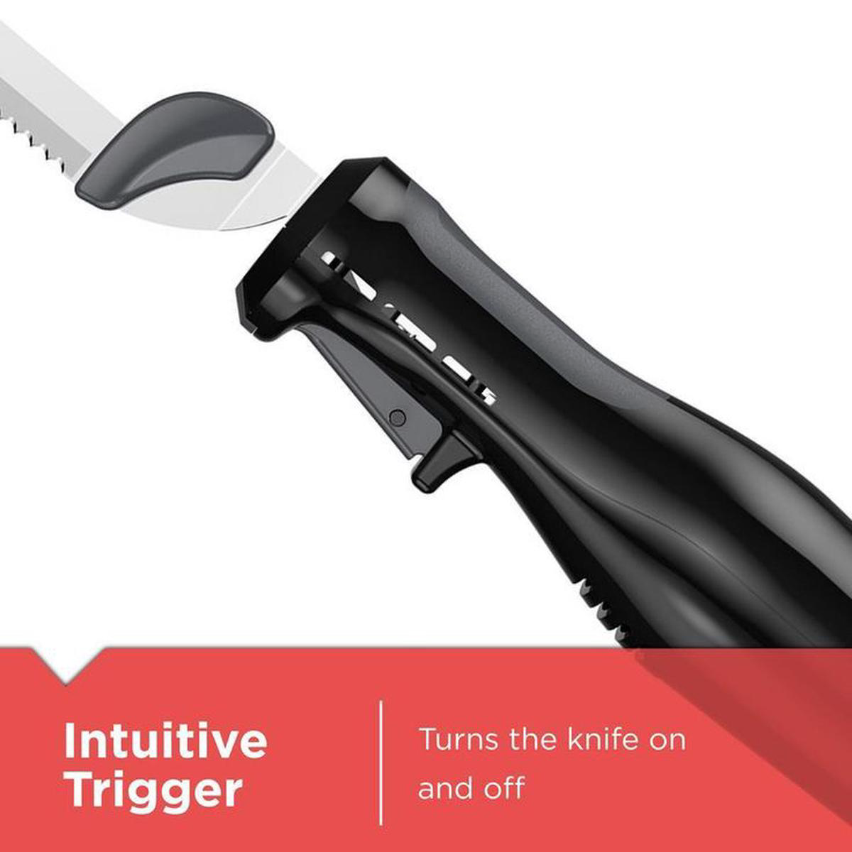 9 in Comfort Grip Electric Knife in Black