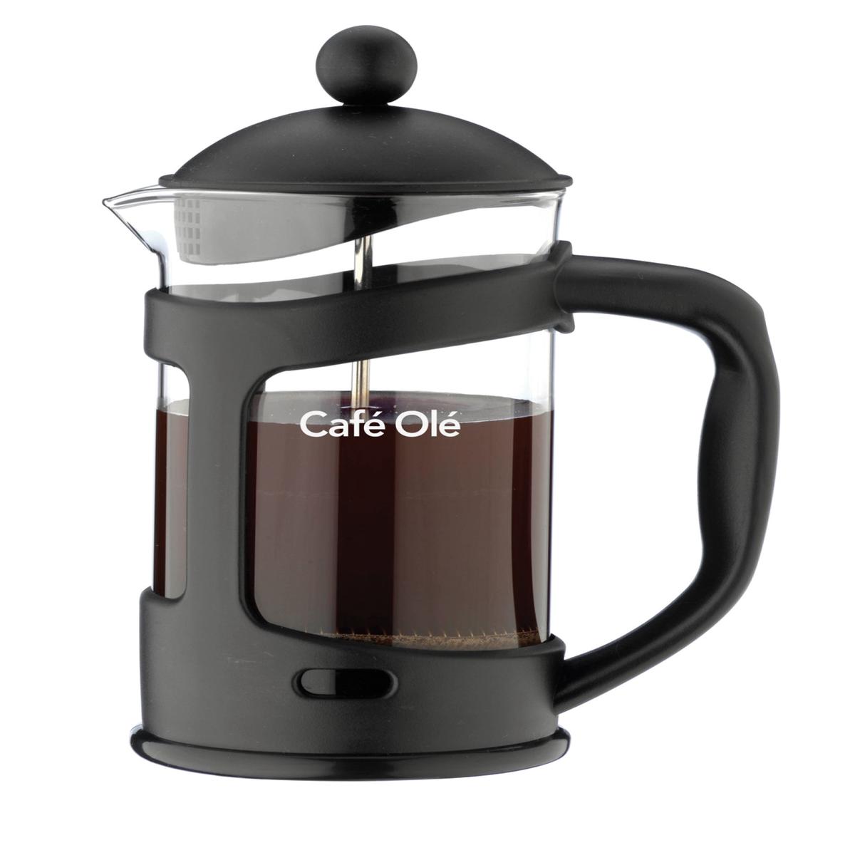 8 Cup Plastic Cafetiere Matt Black