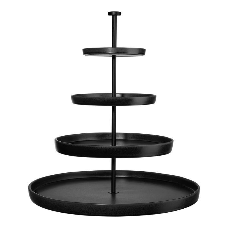 etagere, 4-stufig, black iron