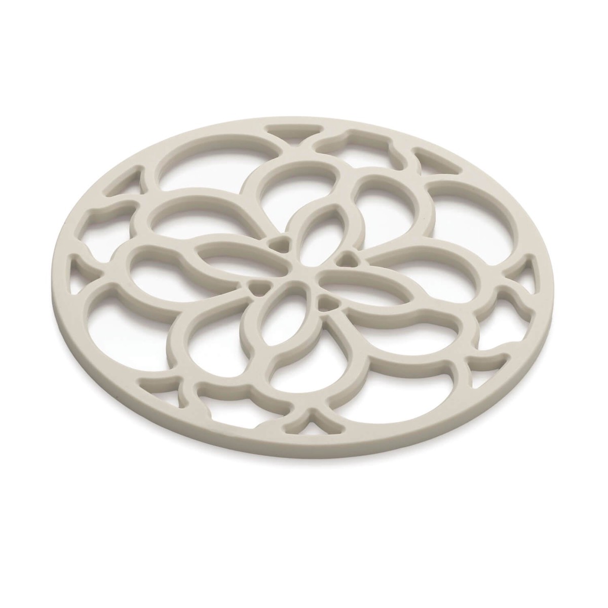 Zeal Heritage 13cm Silicone Mini Round Trivet Mat - Cream