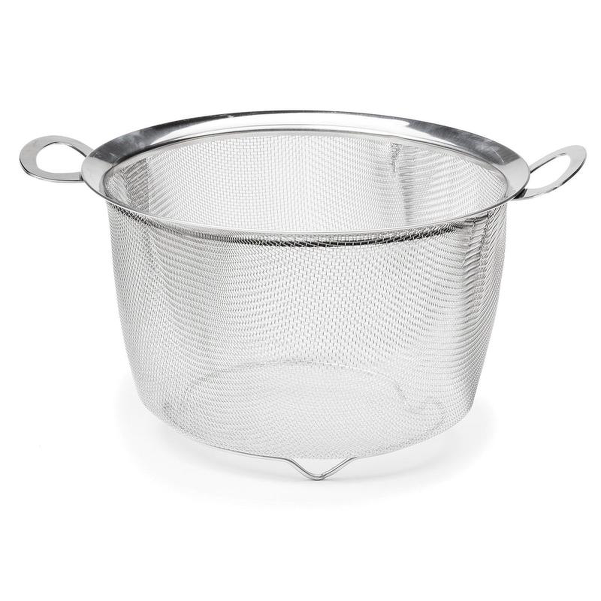WIDE RIM STAINLESS MESH BASKET 9