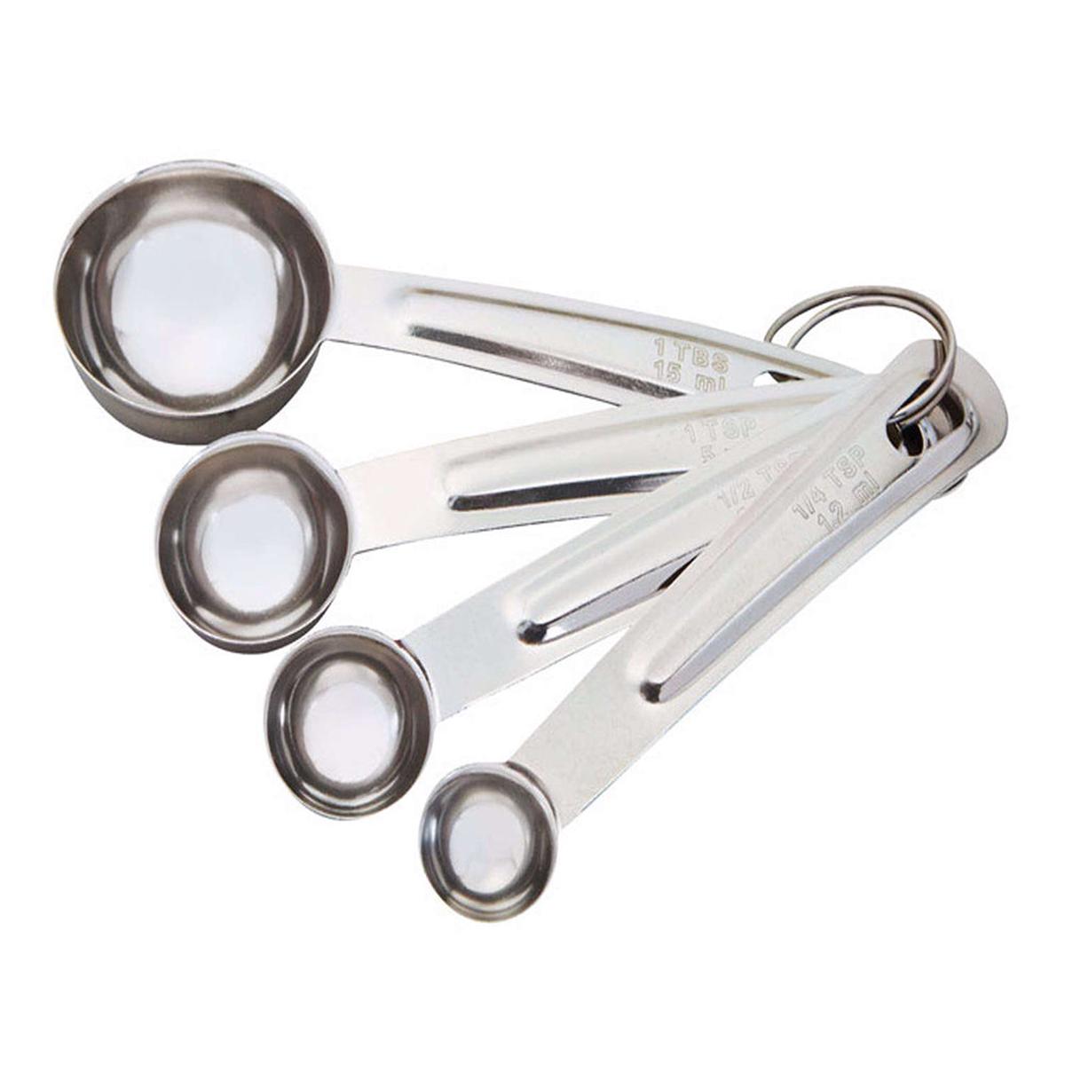 4-Piece Stainless Steel Measuring Spoons 19875
