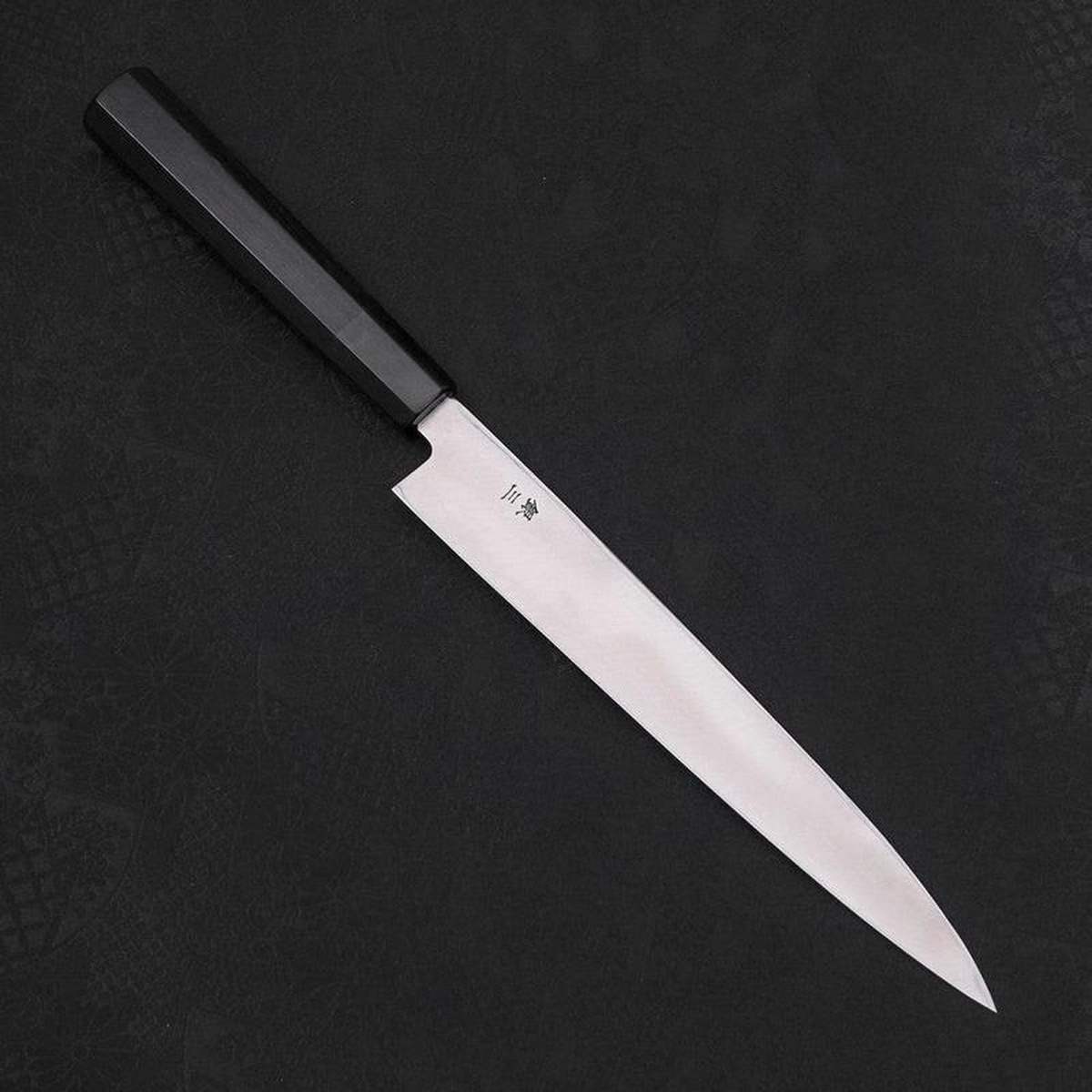 Yanagiba Left -Hand Silver Steel 3 Kasumi Buffalo Ebony Handle 210mm