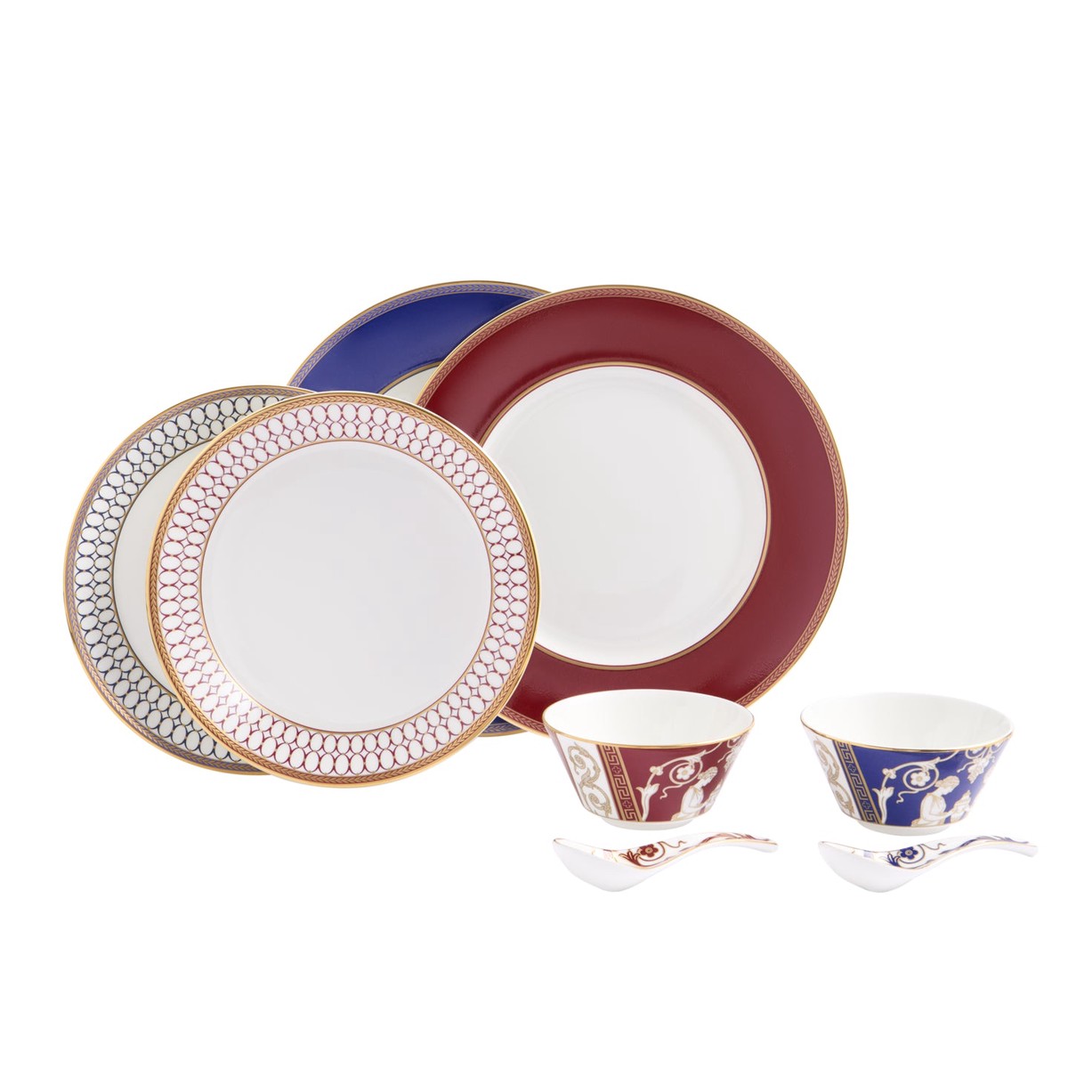Wedgwood Renaissance Accents Mixed 8 Piece Dinnerware Set