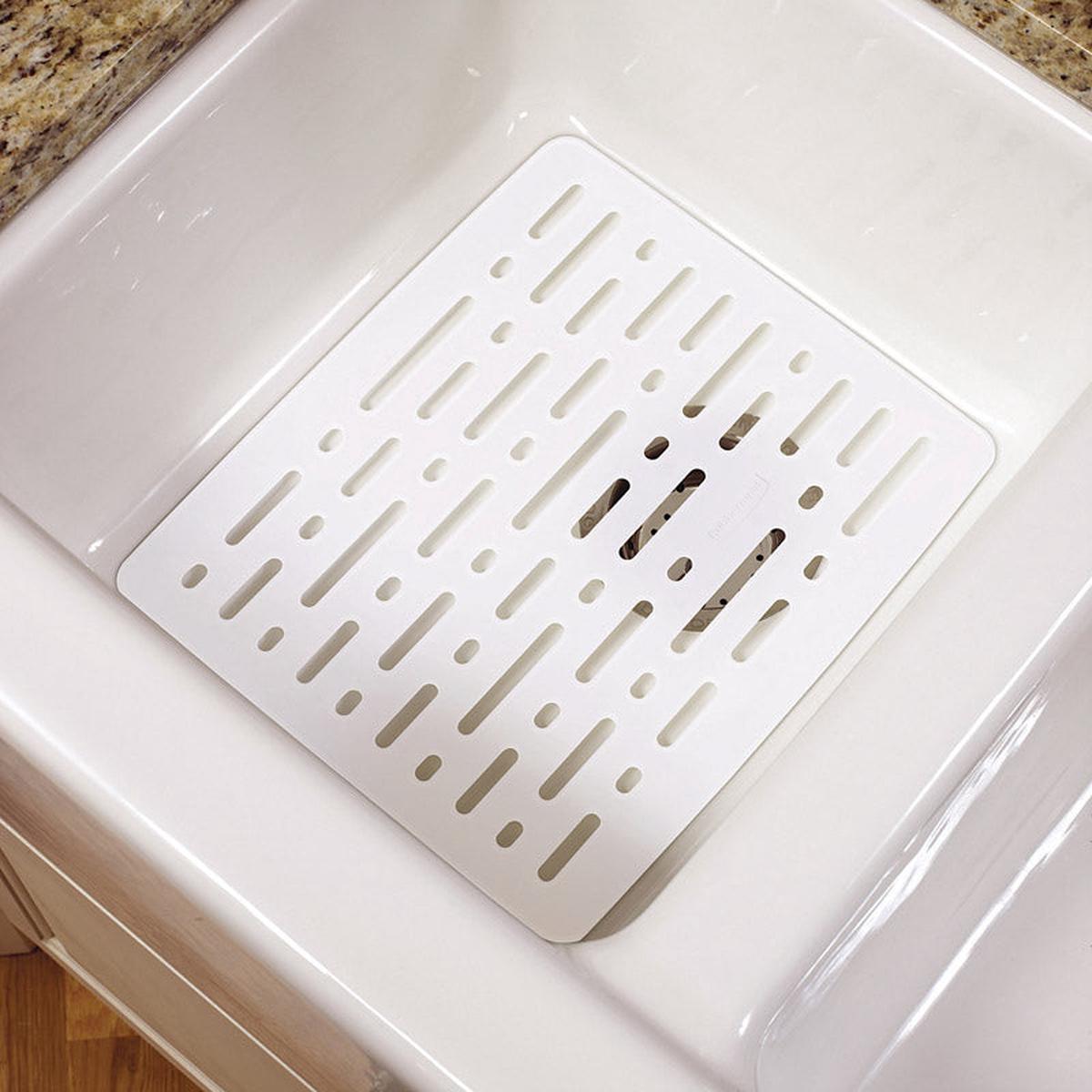 White Plastic Sink Mat