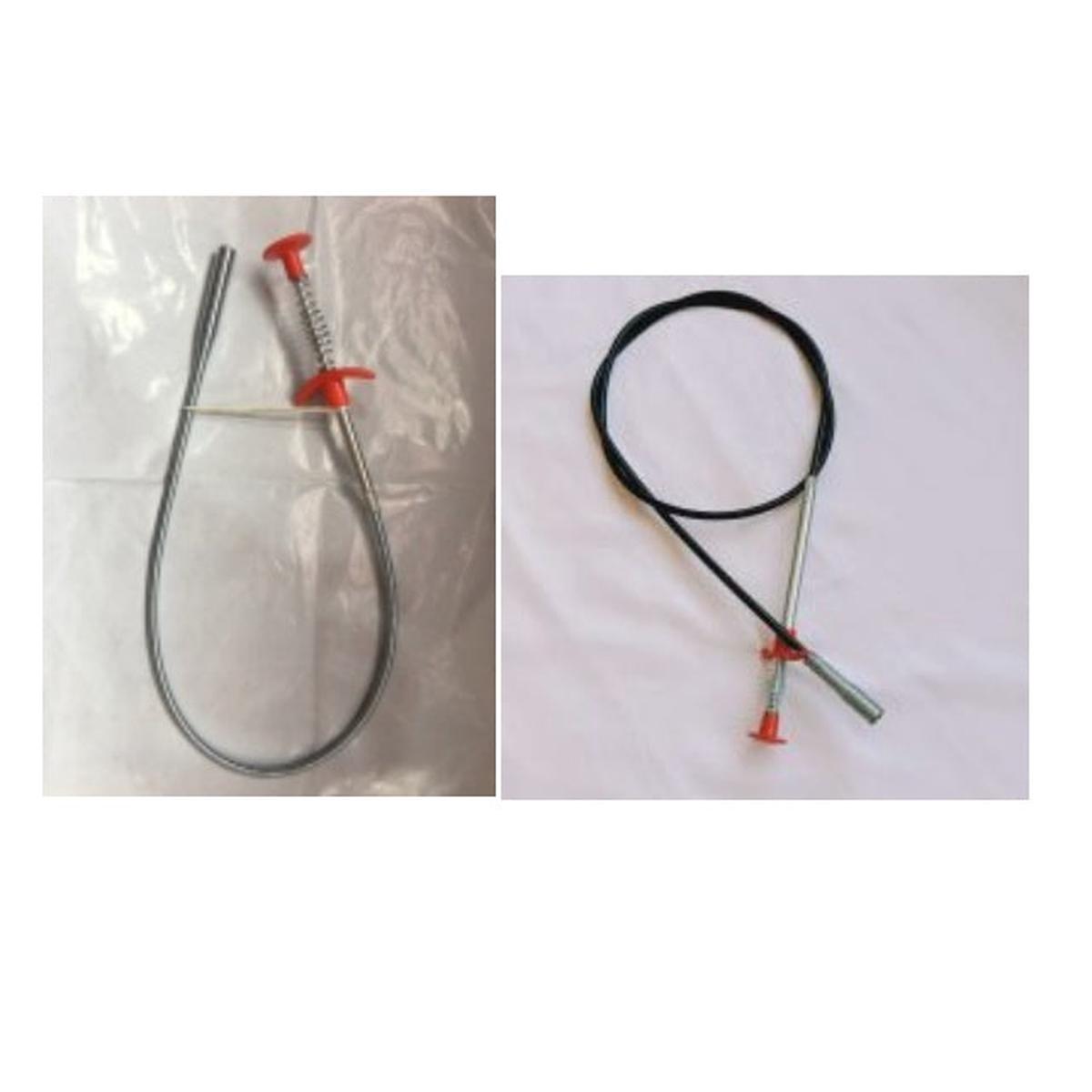 60CM Sewer Dredger Spring Pipe Dredging Tool Household Hair Cleaner Drain Clog Remover Cleaning Tools Household For Kitchen Sink Kitchen Gadgets - Black 160cm and White 60cm