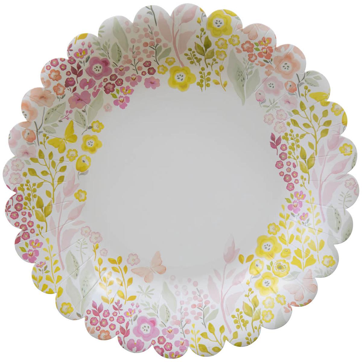 Watercolor Garden Lunch/Desert Paper Plates TW13-24453