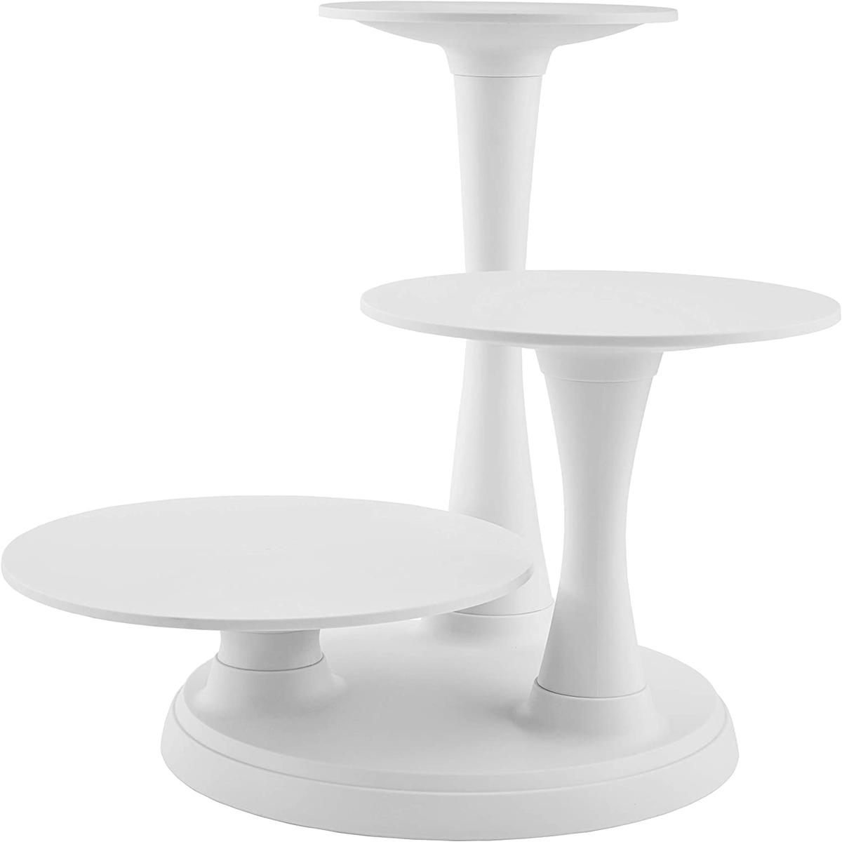 Wilton cake stands - Plastic | 10" to 14". | White