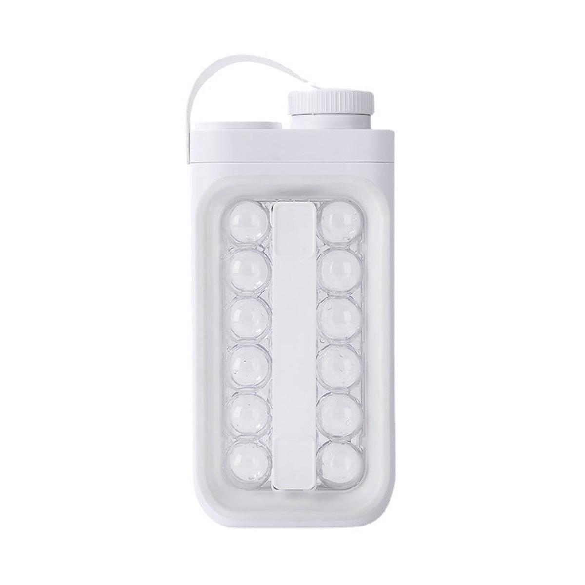 2-in-1 Portable Quick Release Ice Ball Cold Kettle Summer Kitchen Gadgets - White