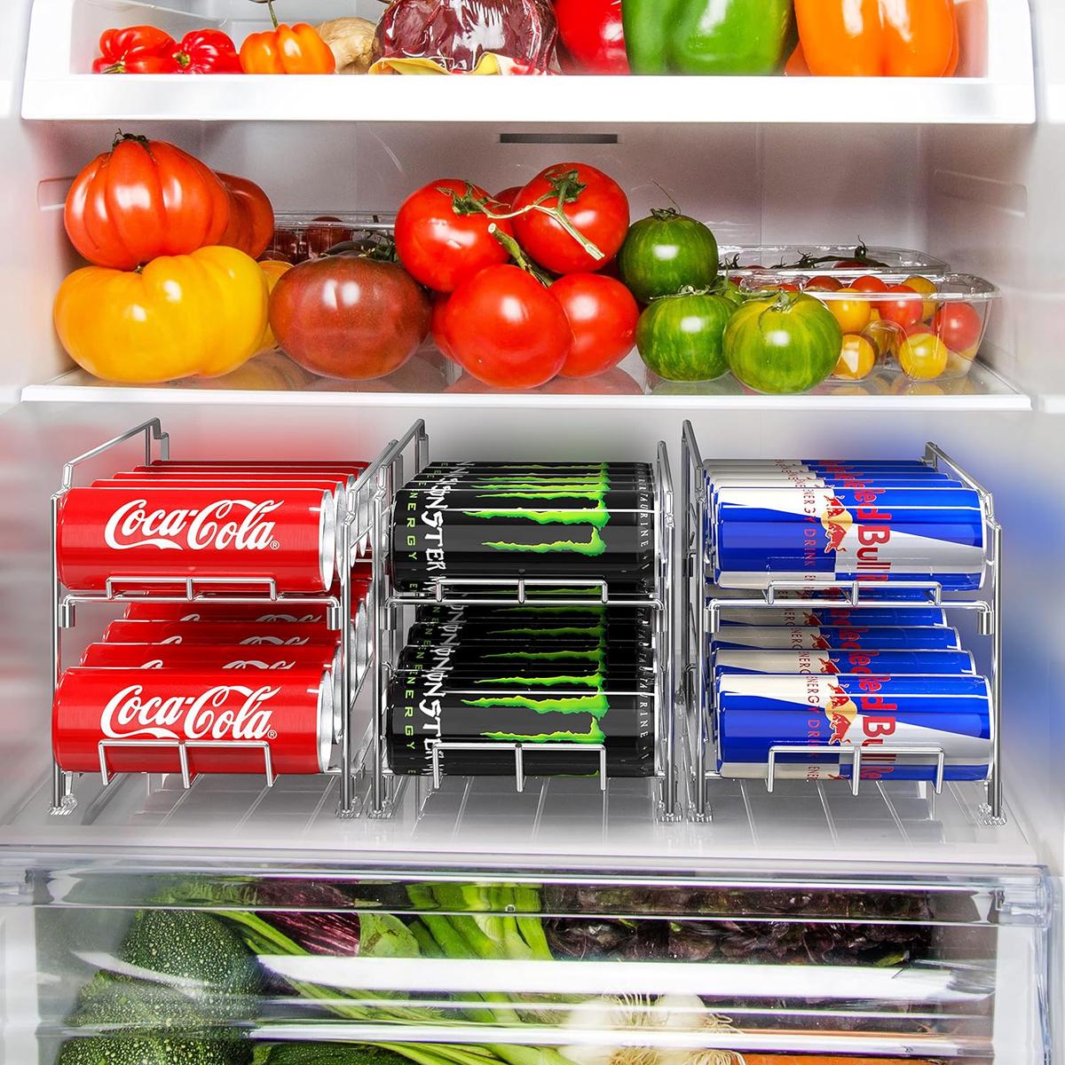 2 Pack Front Loading Tall skinny Can Dispenser, Chrome