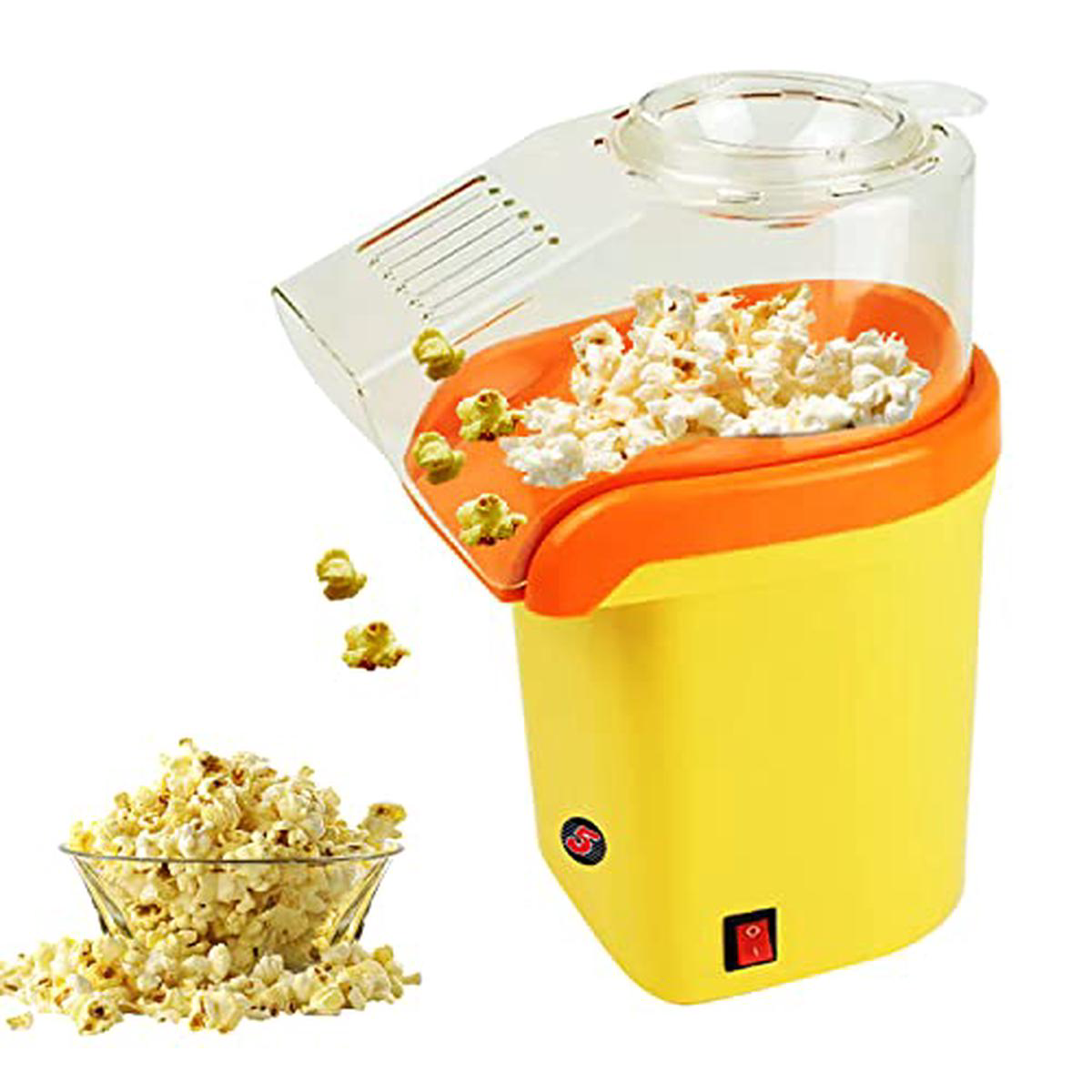 5 Core Hot Air Popcorn Popper 1200W Electric Popcorn Machine Kernel Corn Maker Bpa Free 16 Cups 95 Popping Rate 3 Minutes Fast No Oil Healthy Snack for Kids Adults Home Party 038 Gift POP Y