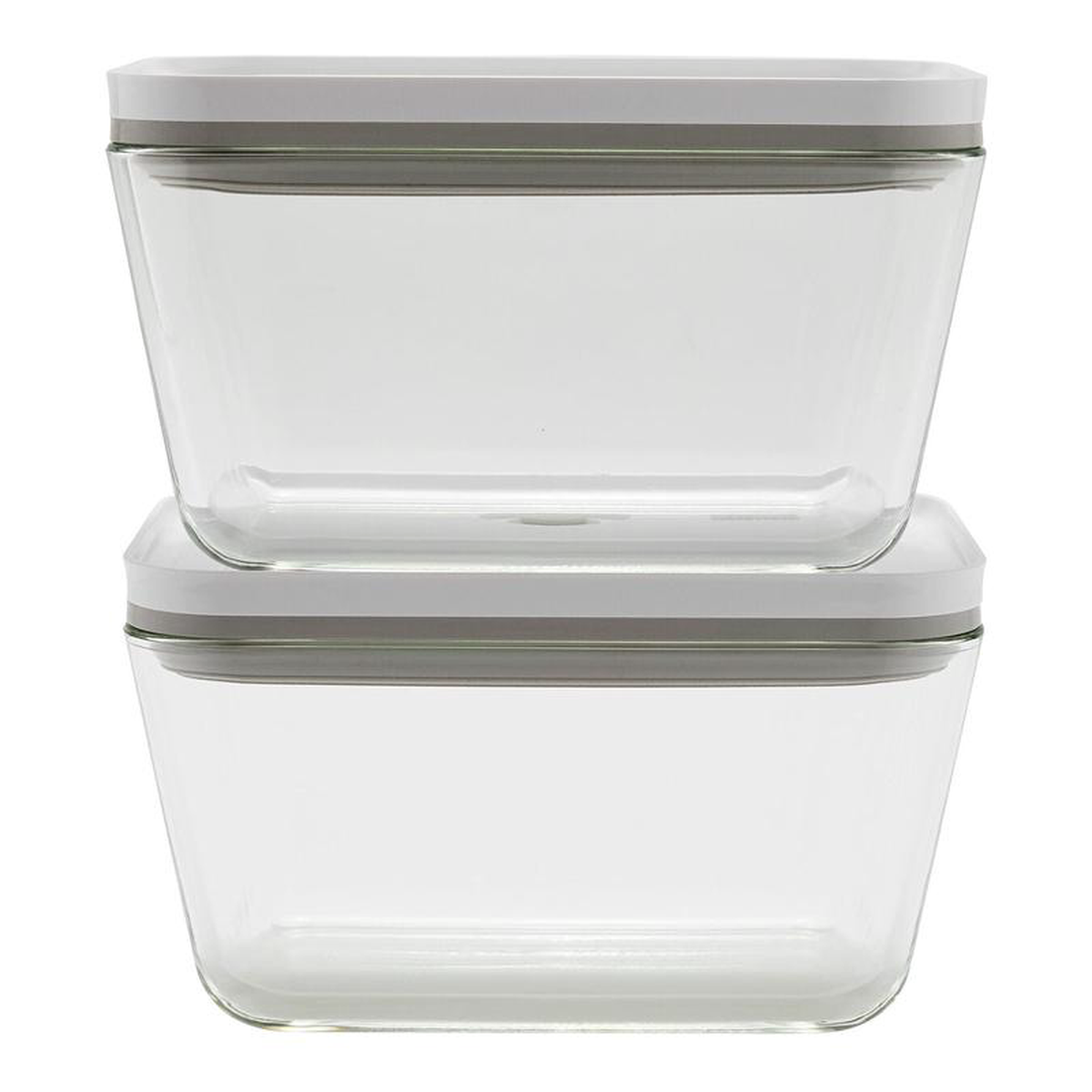 ZWILLING Fresh 038 Save 2-pc Large Vacuum Container Glass Grey