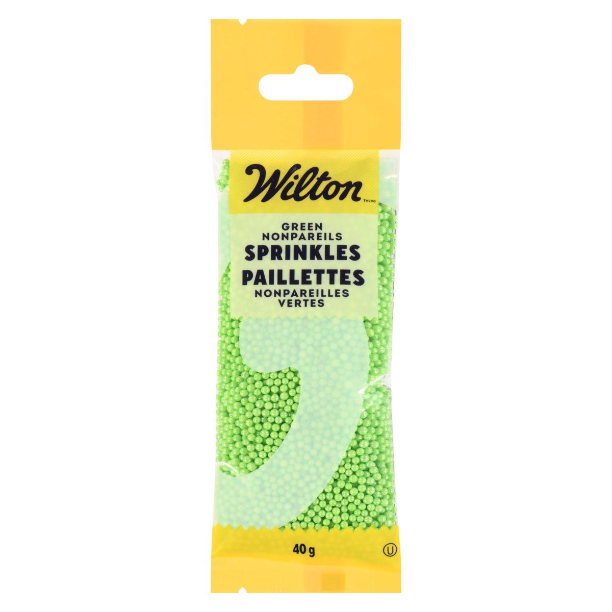 Wilton Sprinkles Green Nonpareils 1.4oz (40g)