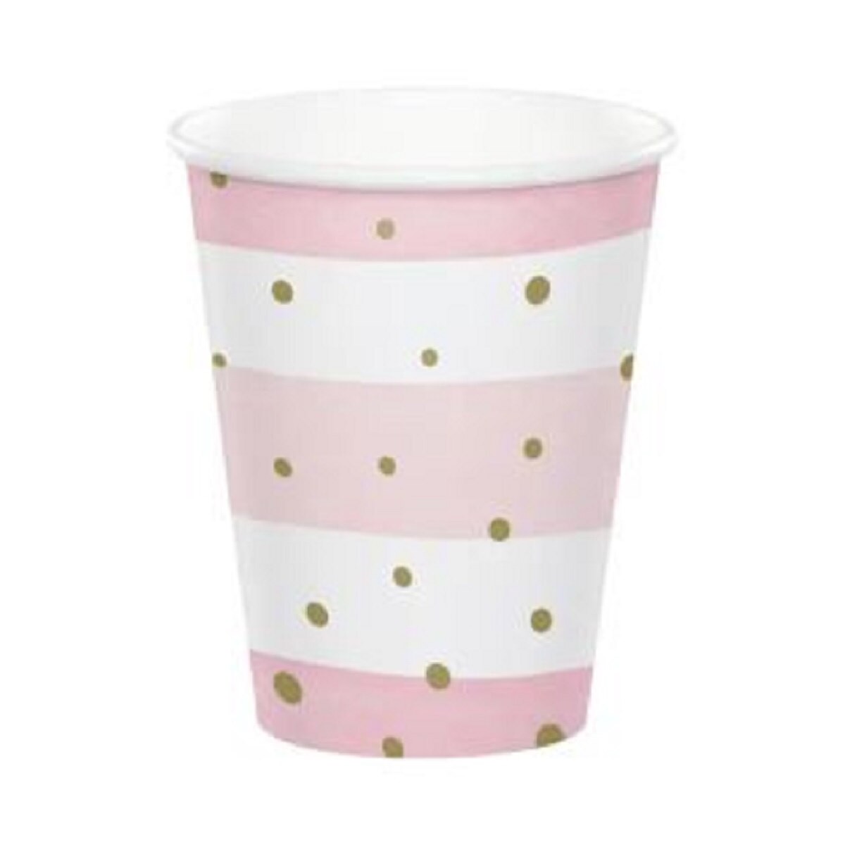 9 Oz Pink Gold Paper Cup