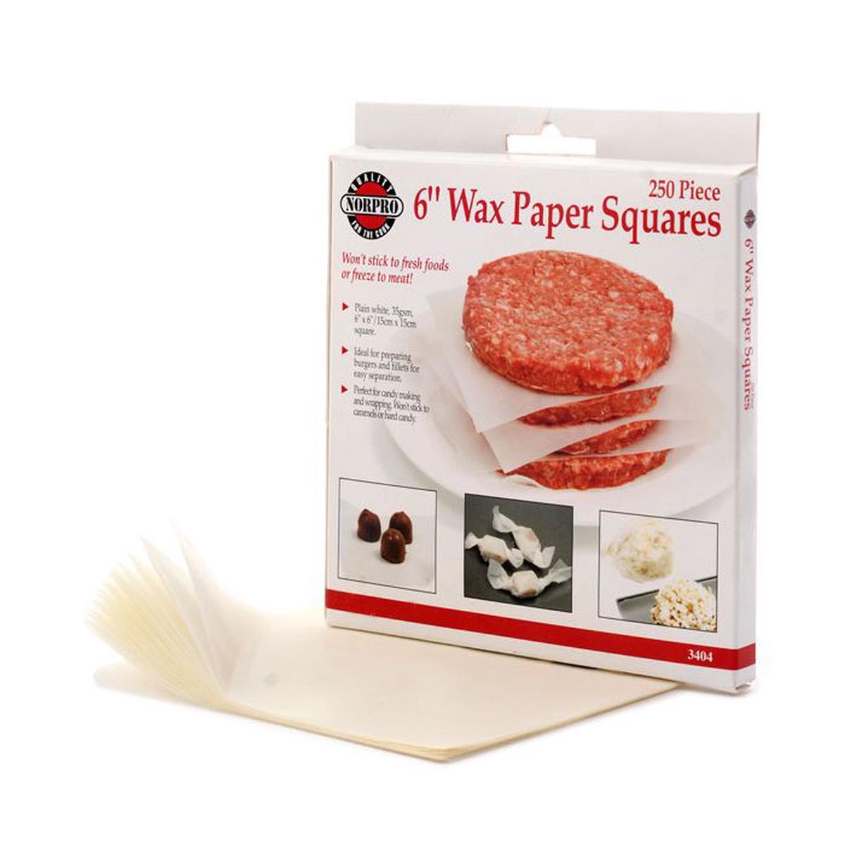 Wax Paper Squares 3404 6-inch 250-Count