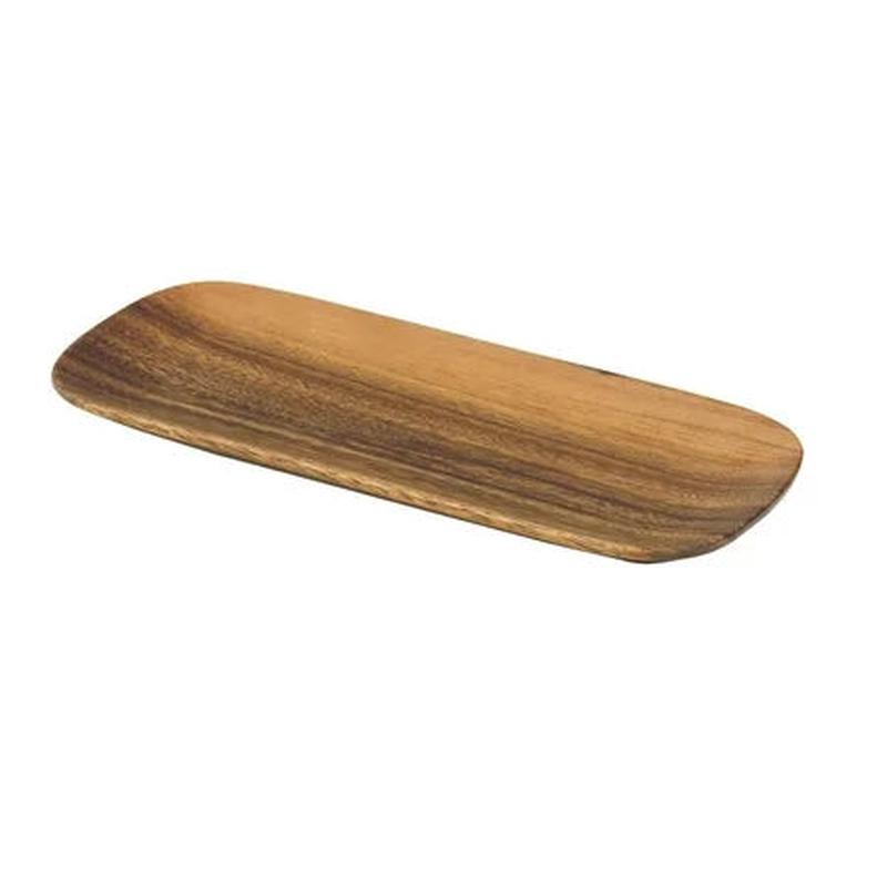 WOOD OVAL TRAY 12"X 5"