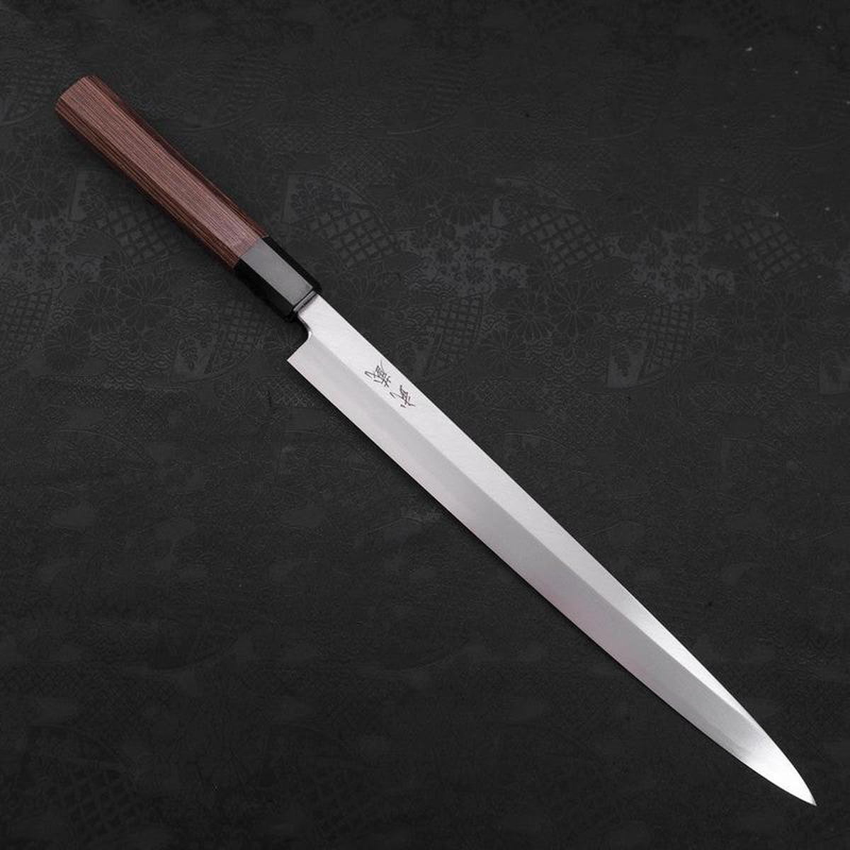 Yanagiba Blue Steel 2 Kasumi Buffalo Wenge Handle 300mm