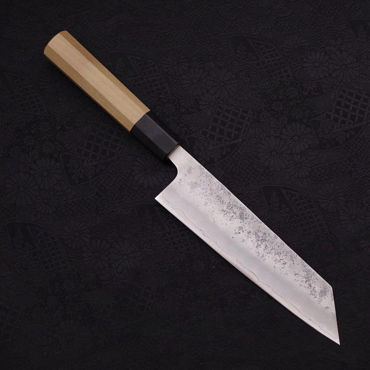Bunka Silver Steel 3 Nashiji Buffalo Magnolia Handle 170mm