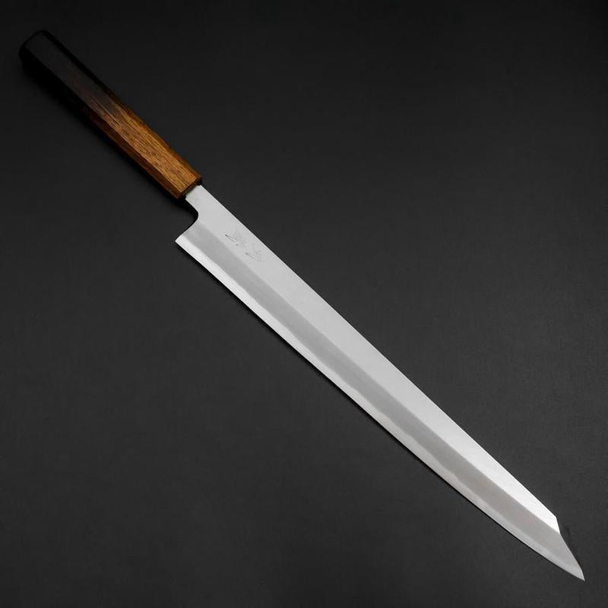 Yanagi Kiritsuke White Steel 2 Kasumi Yaki Urushi Handle 320mm