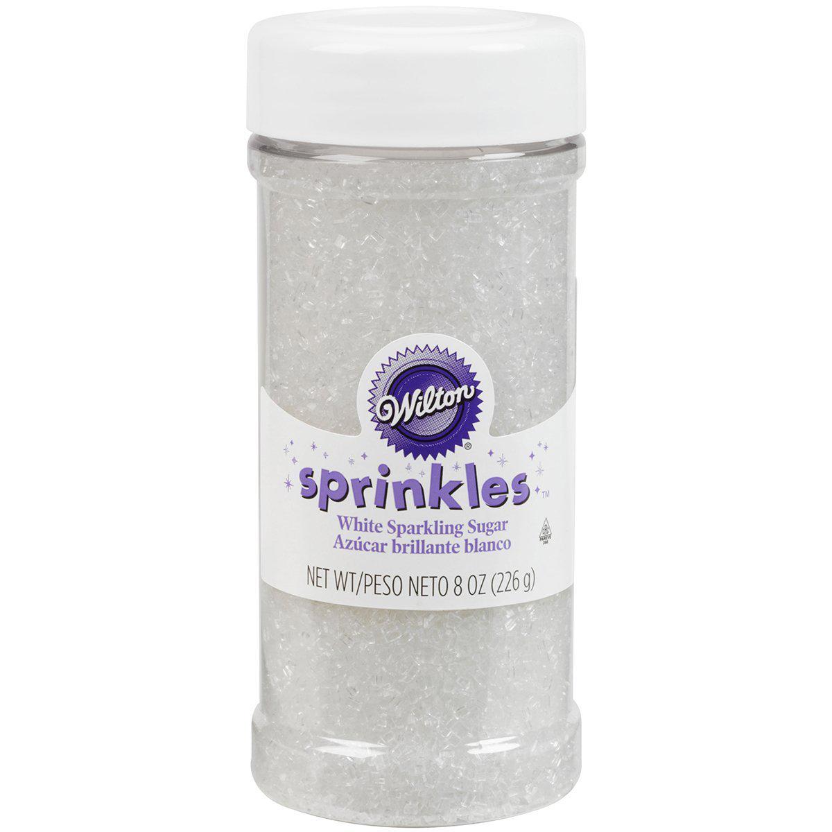 Wilton White Sparkling Sugar, 8 oz.