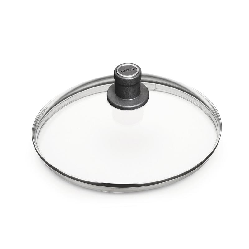 WOLL Diamond Lite Fixed Knob Safety Glass Lid 28cm W/Knob