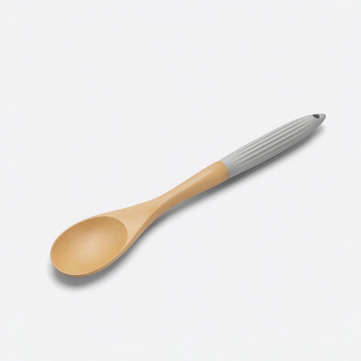 60304-2 Bamboo Serving Spoon Grey Handle