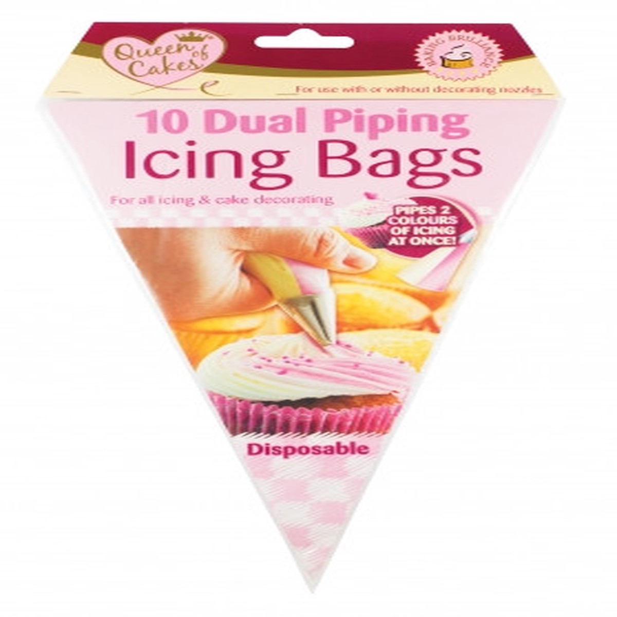 10 Dual Piping Icing Bags