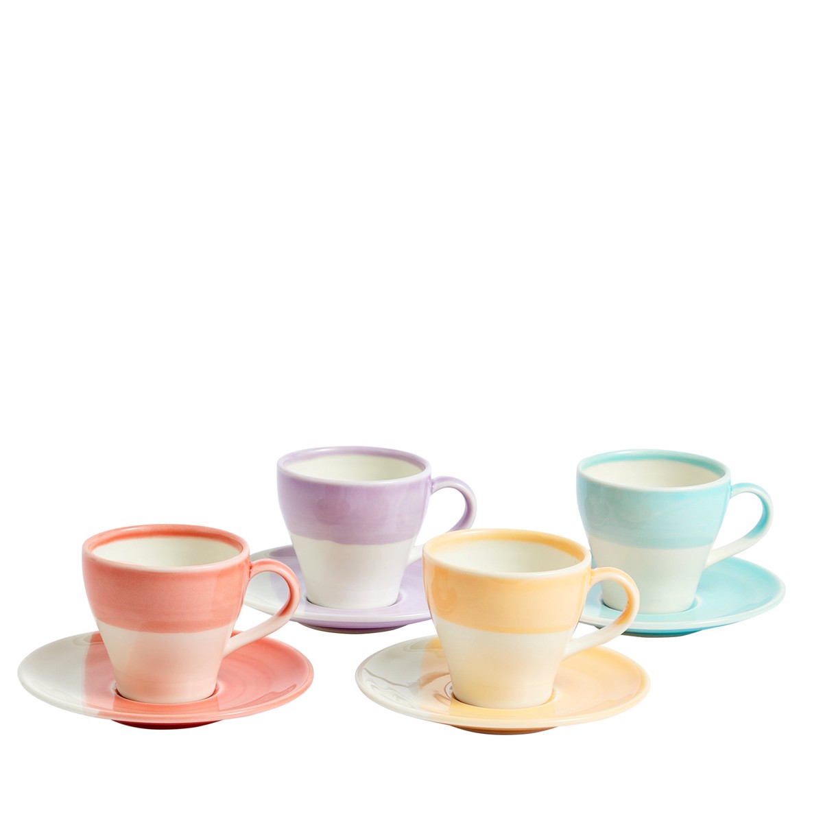 1815 Bright Espresso Cup & Saucer 110ml Set of 4