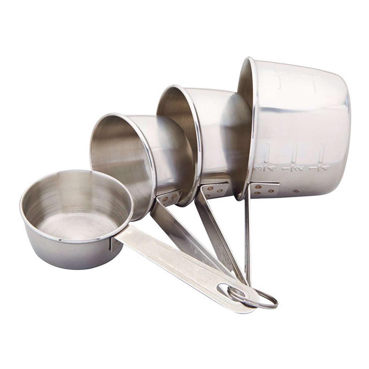 4-Piece Stainless Steel Measuring Cups 19850