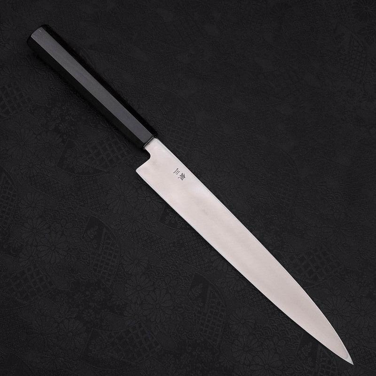 Yanagiba Left -Hand Silver Steel 3 Kasumi Buffalo Ebony Handle 240mm