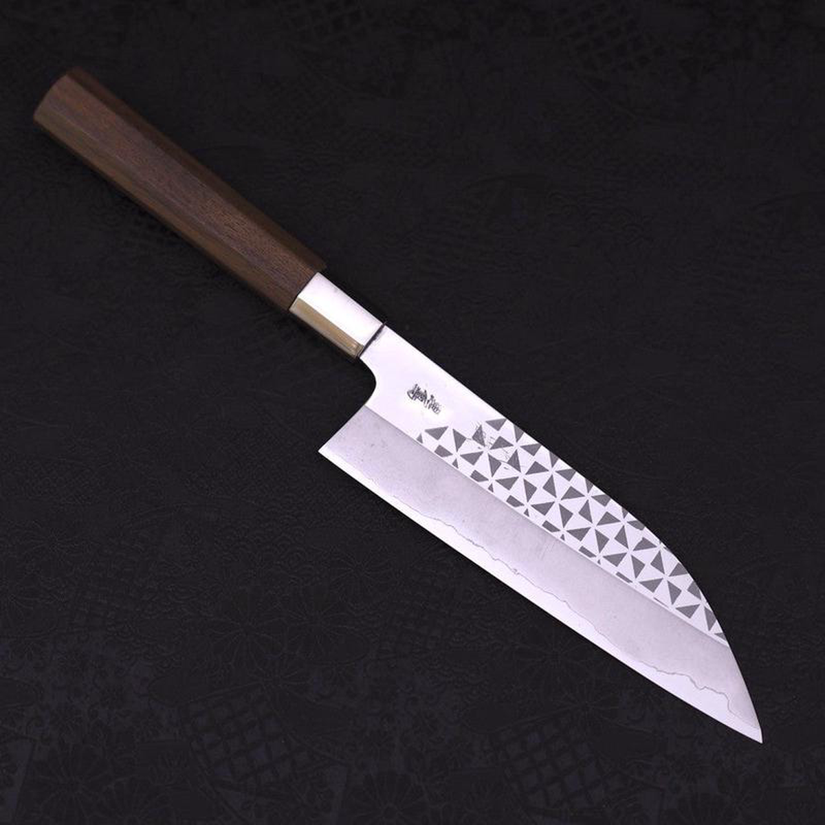 Funayuki Silver Steel 3 Origami Kazaguruma Walnut Handle 165mm