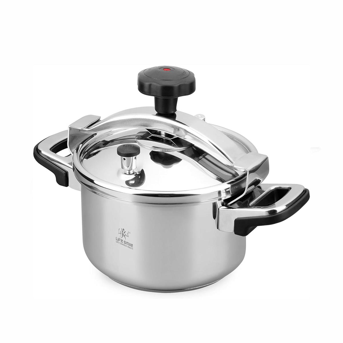 ZDS-1-6L Stainless Steel Pressure Cooker  6 Liters  Heavy Duty with Safety Lock Lid