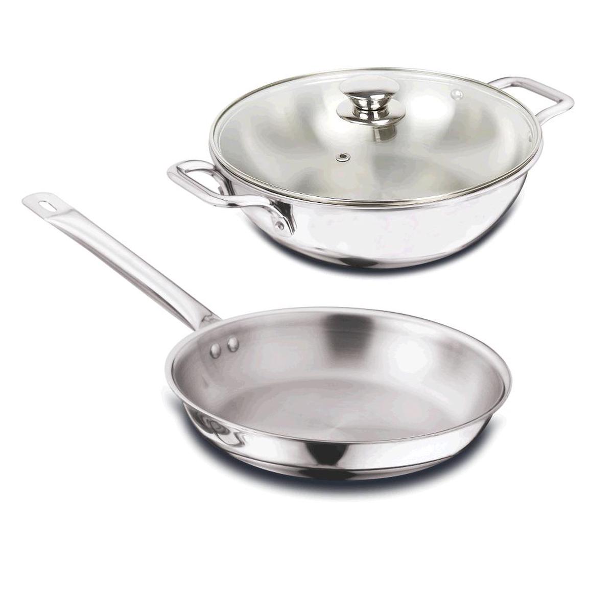 Smartle Triply Kadhai And Frypan Set 1 Pc 1 Pc