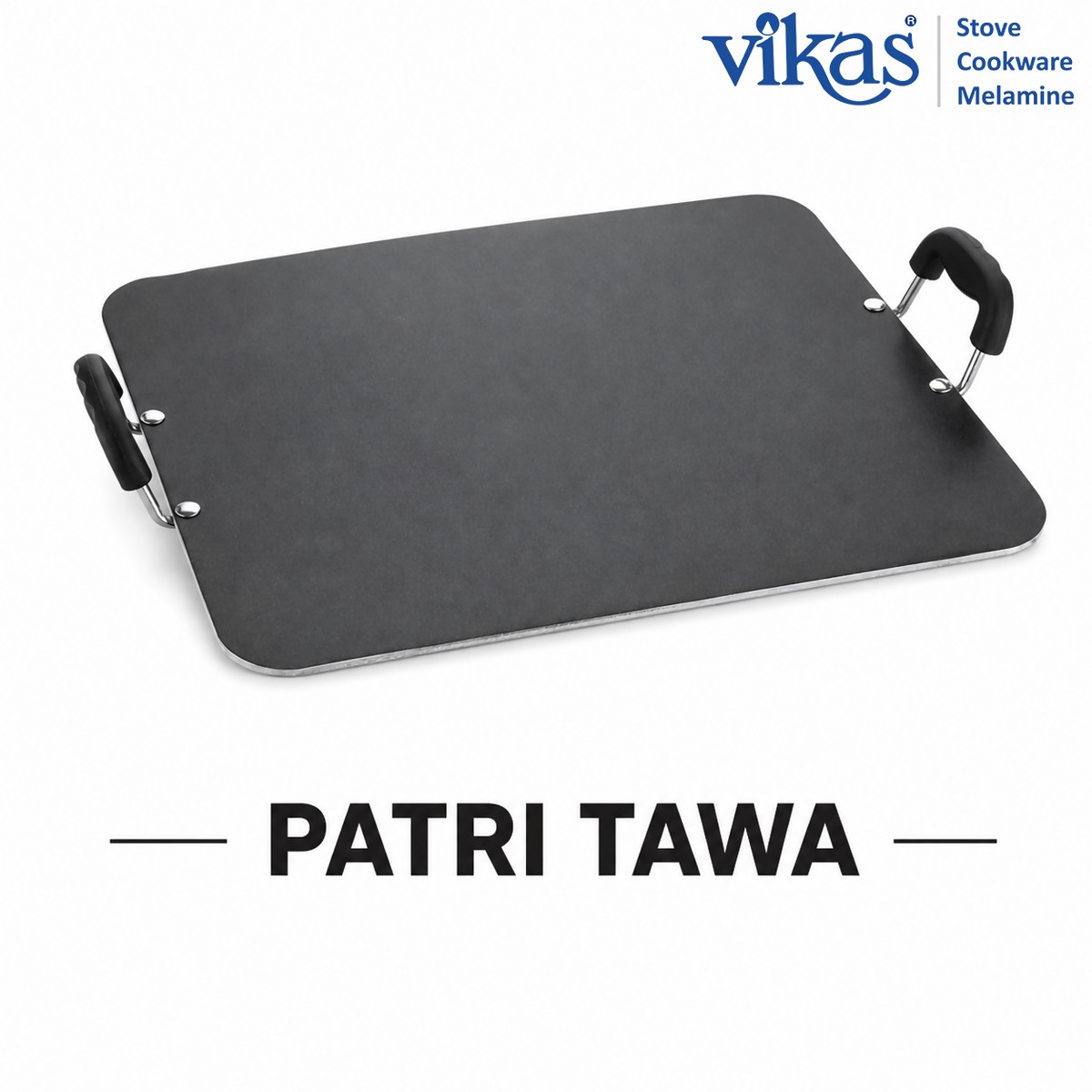 Vikas Patri Tawa 5mm Thick Non-Stick for Versatile Cooking