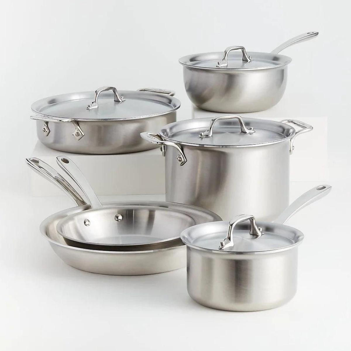 All-Clad D3 Stainless Steel 10 Piece Set Brushed - CBB0010