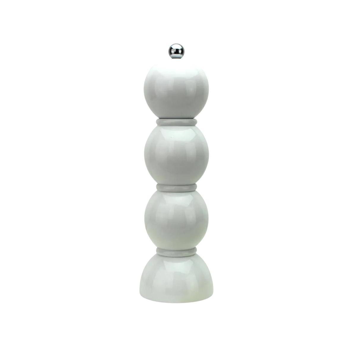 Addison Ross White Bobbin Salt or Pepper Mill, 22cm